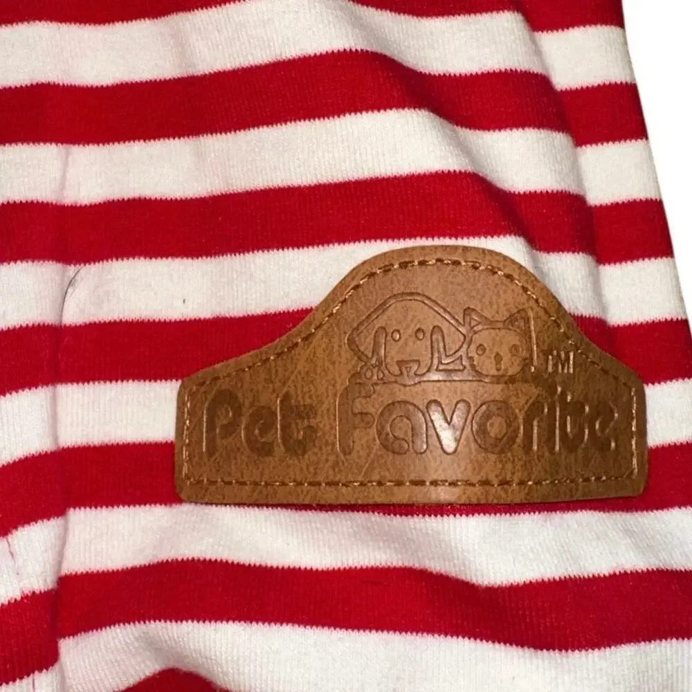 NWOT Pet Favorite Red &‎ White Striped One Piece